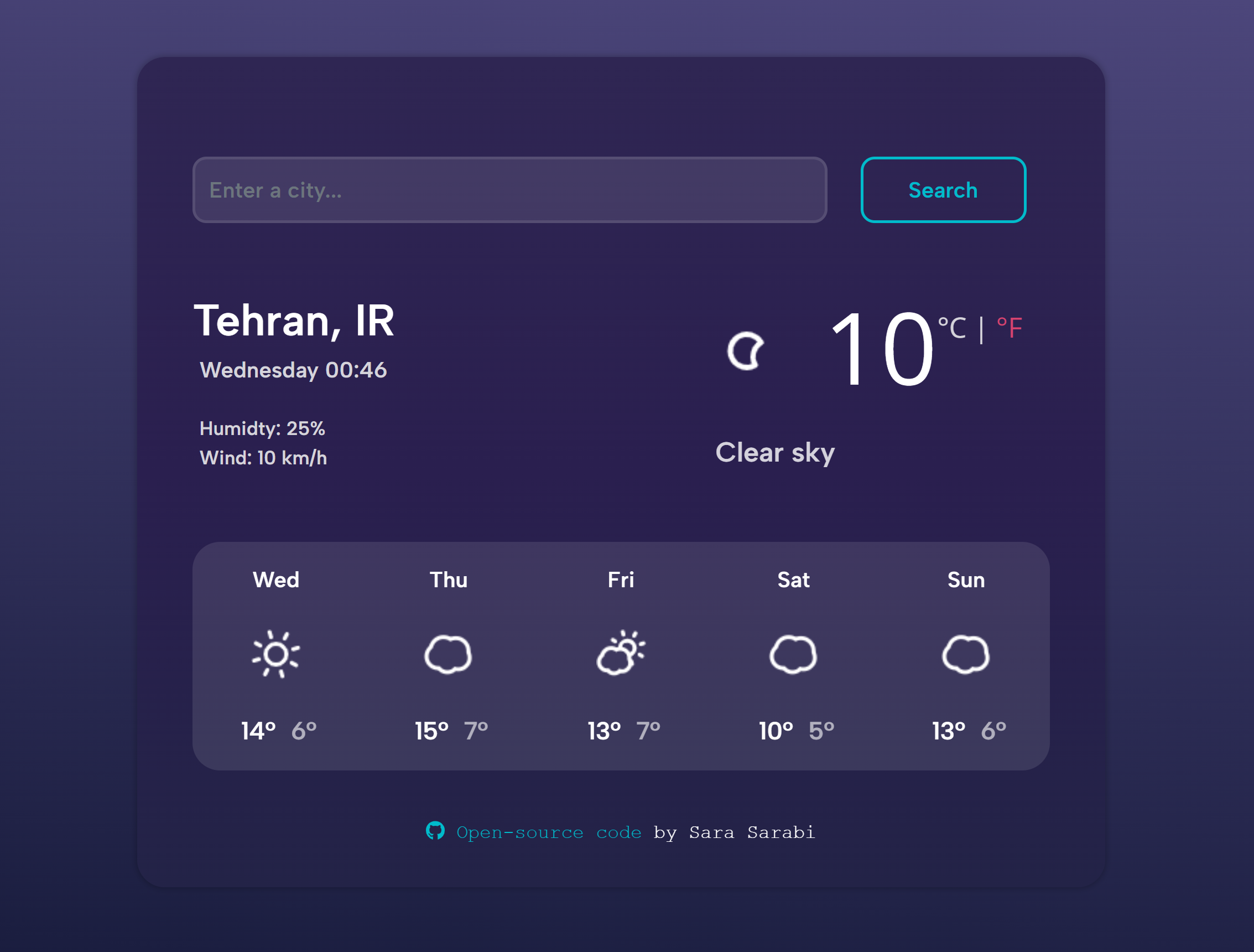 Weather App Screenshot